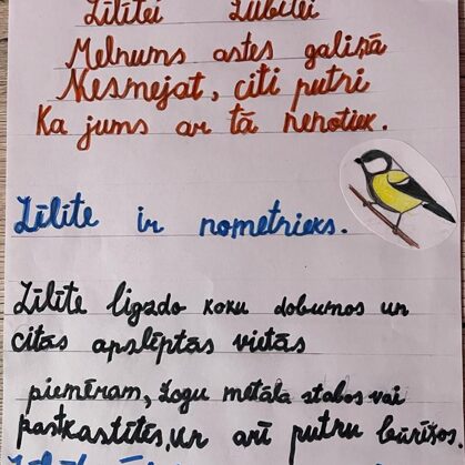 1.d klase Emīlija Raudoviča